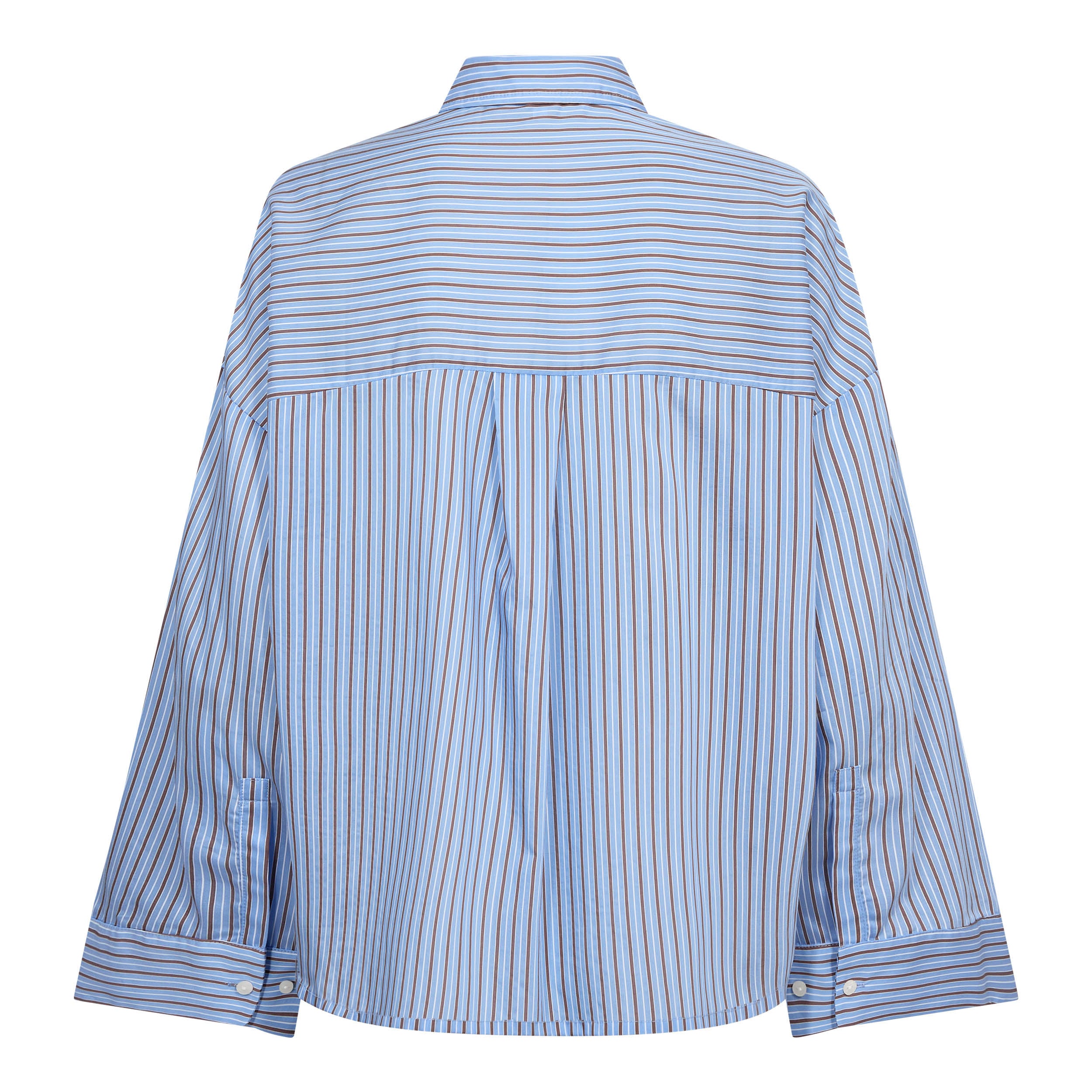 Co'Couture AnicaCC LS Shirt on raikas raidallinen paita. Sinisen ja ruskean sävyiset raidat tekevät paidasta ajattoman, mutta samalla persoonallisen valinnan niin arkeen kuin toimistolle.