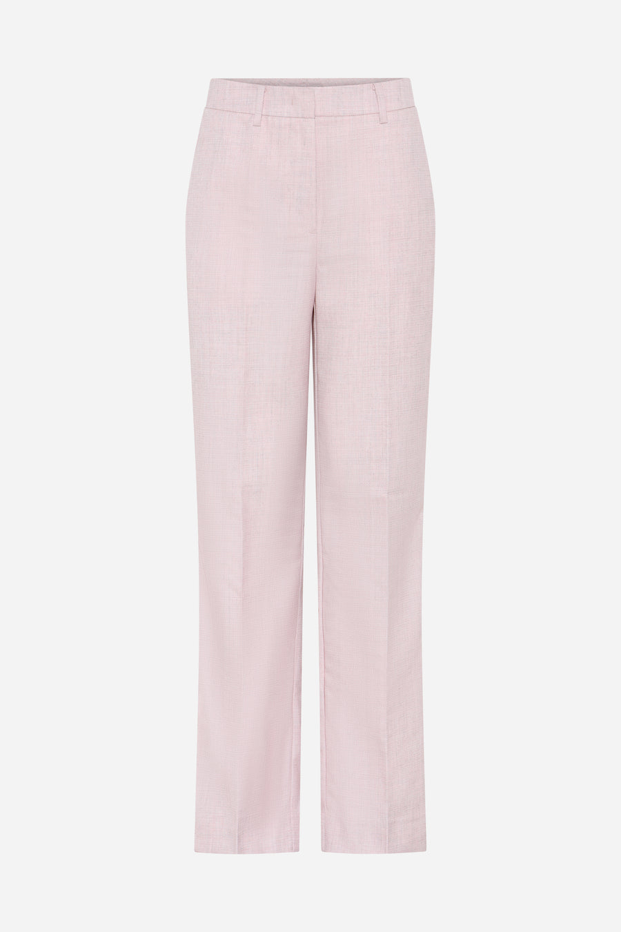 SchippiaBBEleza -housut ovat elegantit, korkeavyötäröiset suorat housut, jotka luovat kauniin ja imartelevan siluetin. Räätälöity ilme tekee kokonaisuudesta huolitellun ja modernin.