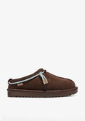 D.Franklin Nordic Lite Clog Choco -nilkkurit suklaanruskeina. Lämmin turkisvuori, kevyt mikrokuitupäällinen ja pitävä kumipohja.