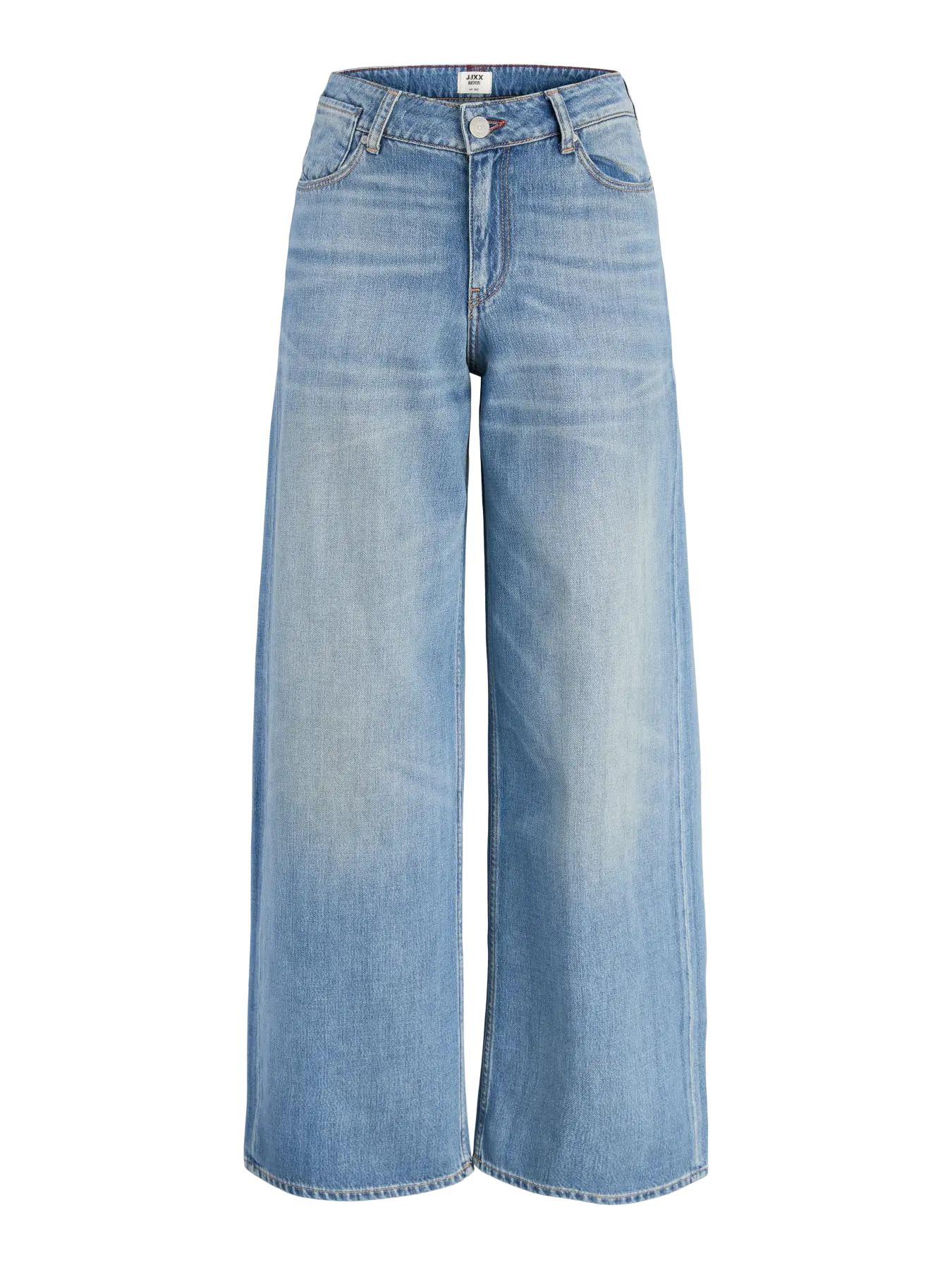 JJXX JXOSLO Archive Wide Jeans on leveälahkeinen farkkumalli keskikorkealla vyötäröllä. Haalistettu pesu ja rento istuvuus tekevät farkuista helposti yhdisteltävät.