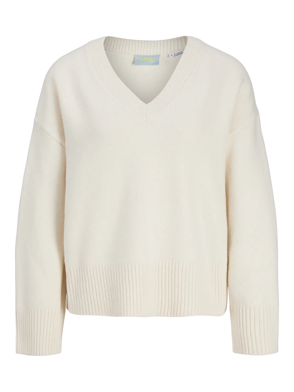 JJXX JXELSA V-Neck Knit on väljä ja pehmeä neule V-pääntiellä ja pudotetuilla olkapäillä. Helppo yhdistää arjen eri tyyleihin.