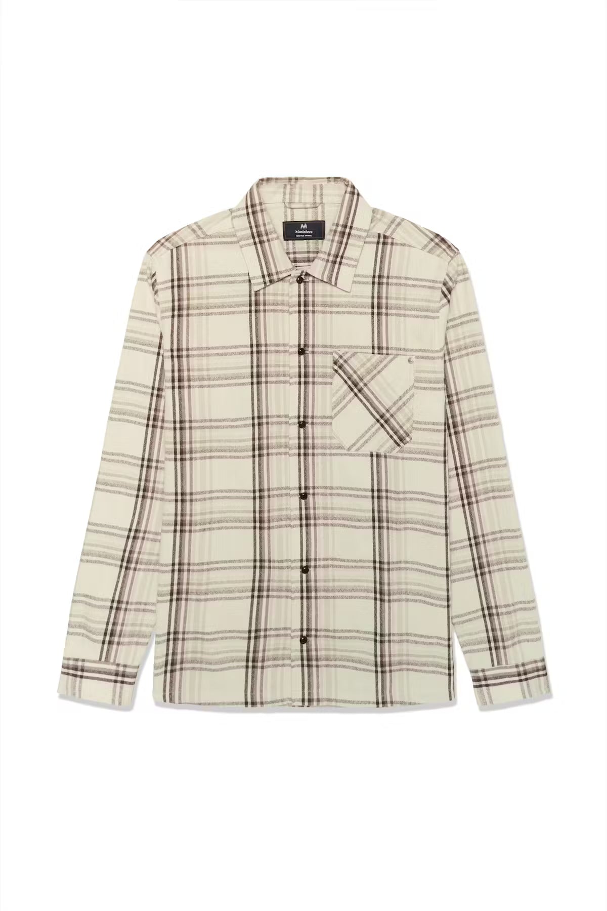 Tämä miesten flanellipaita on klassinen ja mukava valinta arkeen. Pehmeä puuvillakangas tuntuu miellyttävältä päällä ja tekee paidasta täydellisen niin kerrospukeutumiseen kuin sellaisenaan käytettäväksi.

Ajaton kauluspaita-malli, pitkät hihat ja nappikiinnitys luovat rennon mutta huolitellun ilmeen. Rintatasku ja lämmin Chocolate Brown -sävy viimeistelevät paidan klassisen tyylin. Helppo yhdistää farkkujen tai chinojen kanssa vapaa-ajan asuihin.
