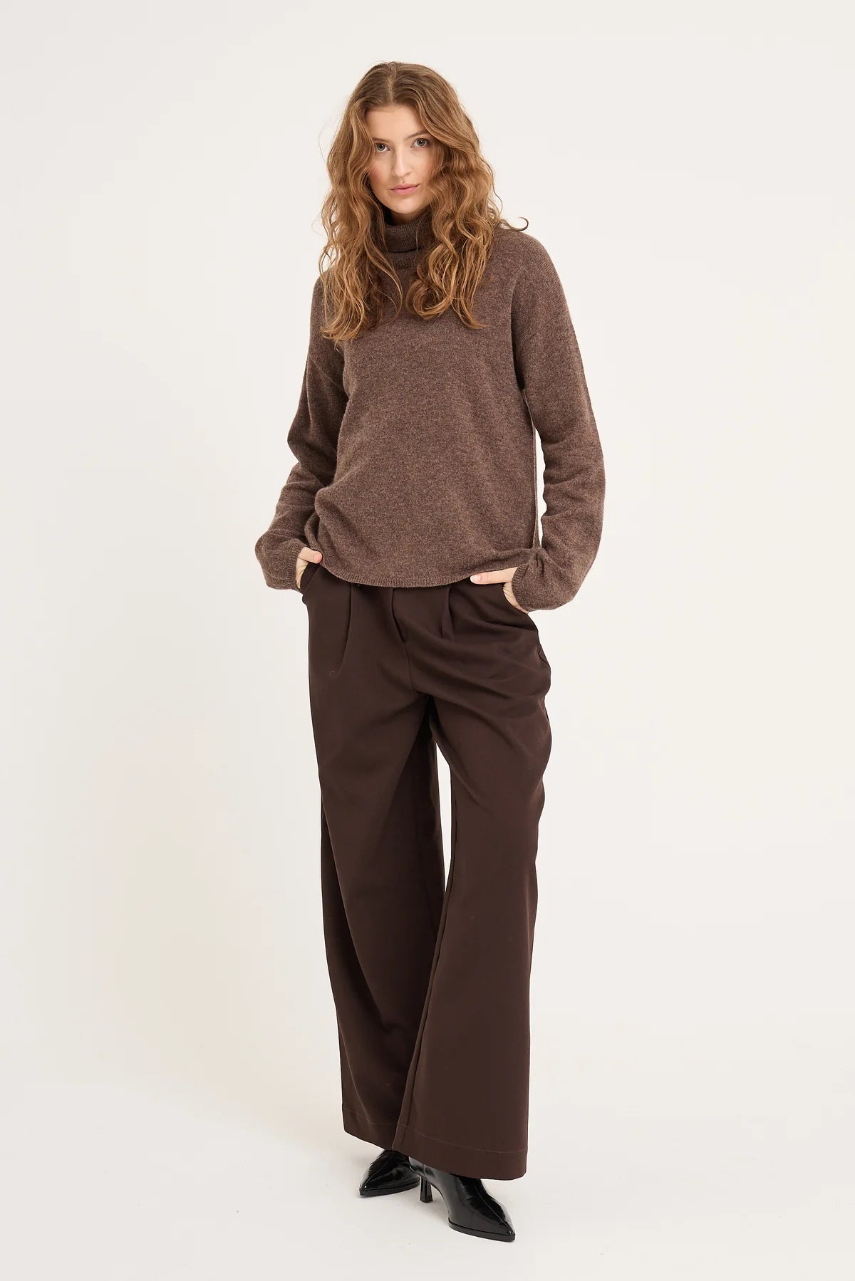 Merino knit rollneck