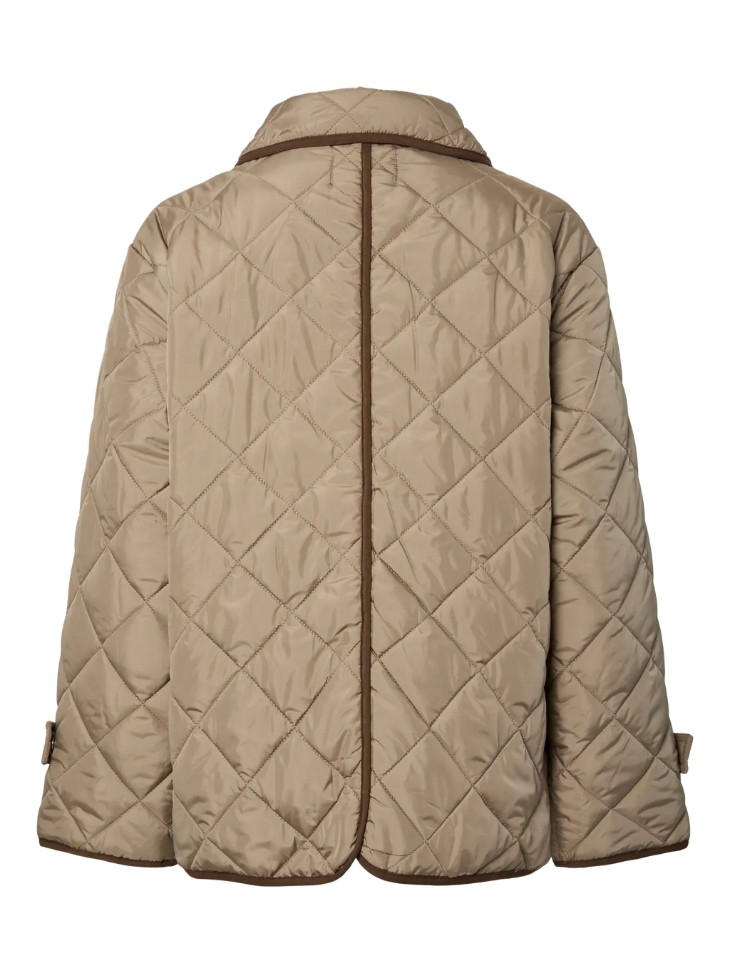 PCEMILY Short Quilted Jacket on kevyt naisten tikkitakki välikauteen. Lyhyt malli, nappikiinnitys, sivutaskut ja 100 % kierrätetty polyesteri.