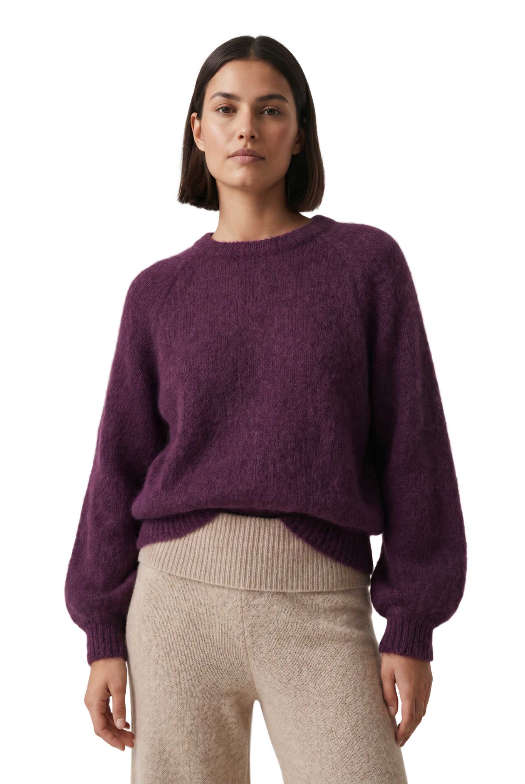 Americandreams The Rosie Pullover on ylellisen pehmeä ja kevyt mohairneule, jossa on rento istuvuus ja näyttävät, runsaat hihat.