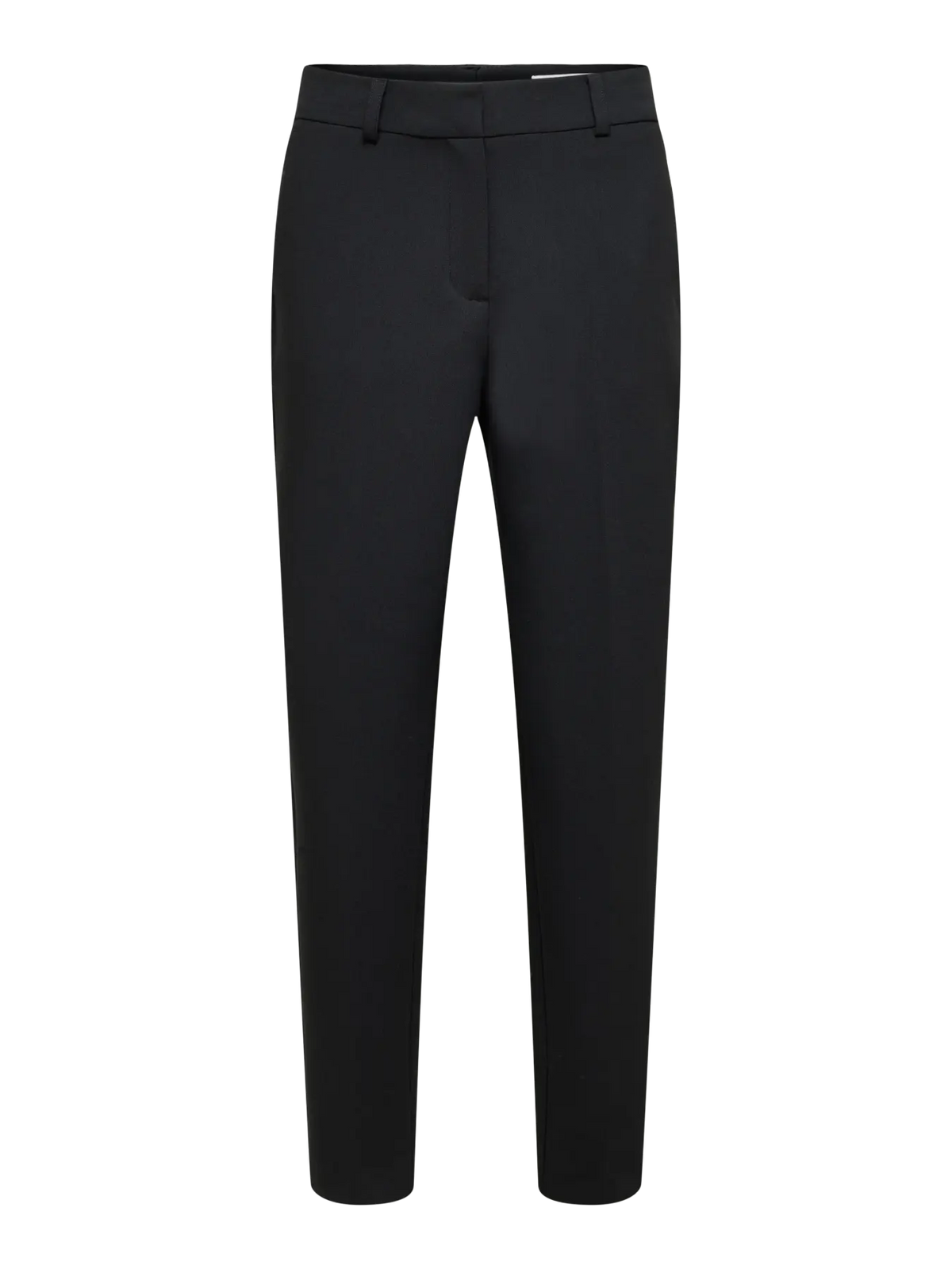 SLWRITA-RIA Cropped Pant -housut kapenevilla lahkeilla ja prässillä. Joustava materiaali, keskikorkea vyötärö ja vajaamittainen malli.