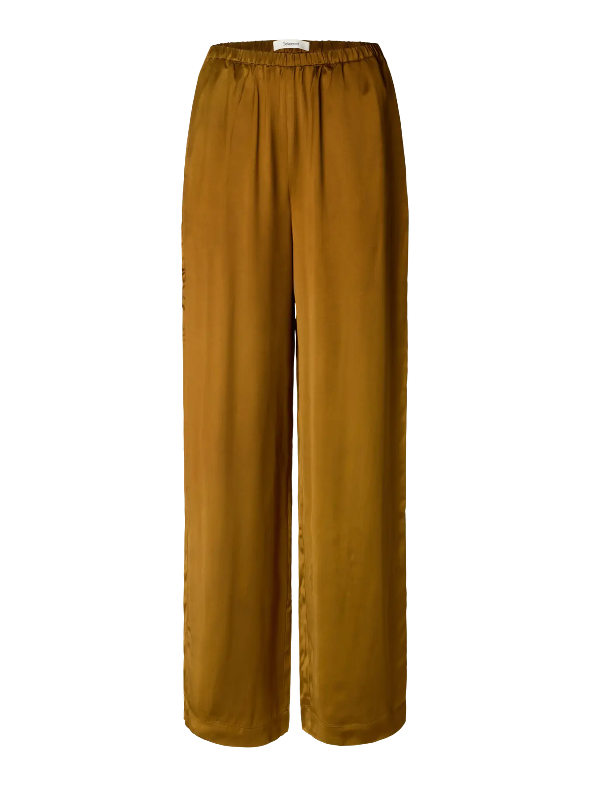 SLWVida Wide Pant – naisten leveälahkeiset satiinihousut | Station