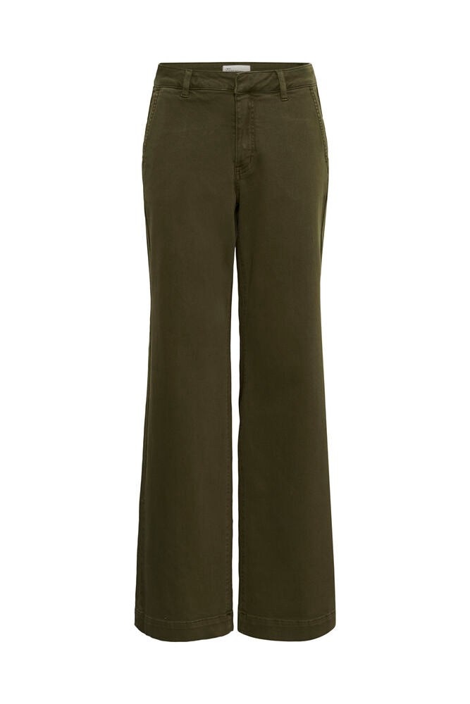 Kaunis oliivinvihreä naisten farkku
Mid waist
Leveät lahkeet
Casual fit
Kevyesti joustava denim
Monikäyttöinen arkeen ja vapaa-aikaan