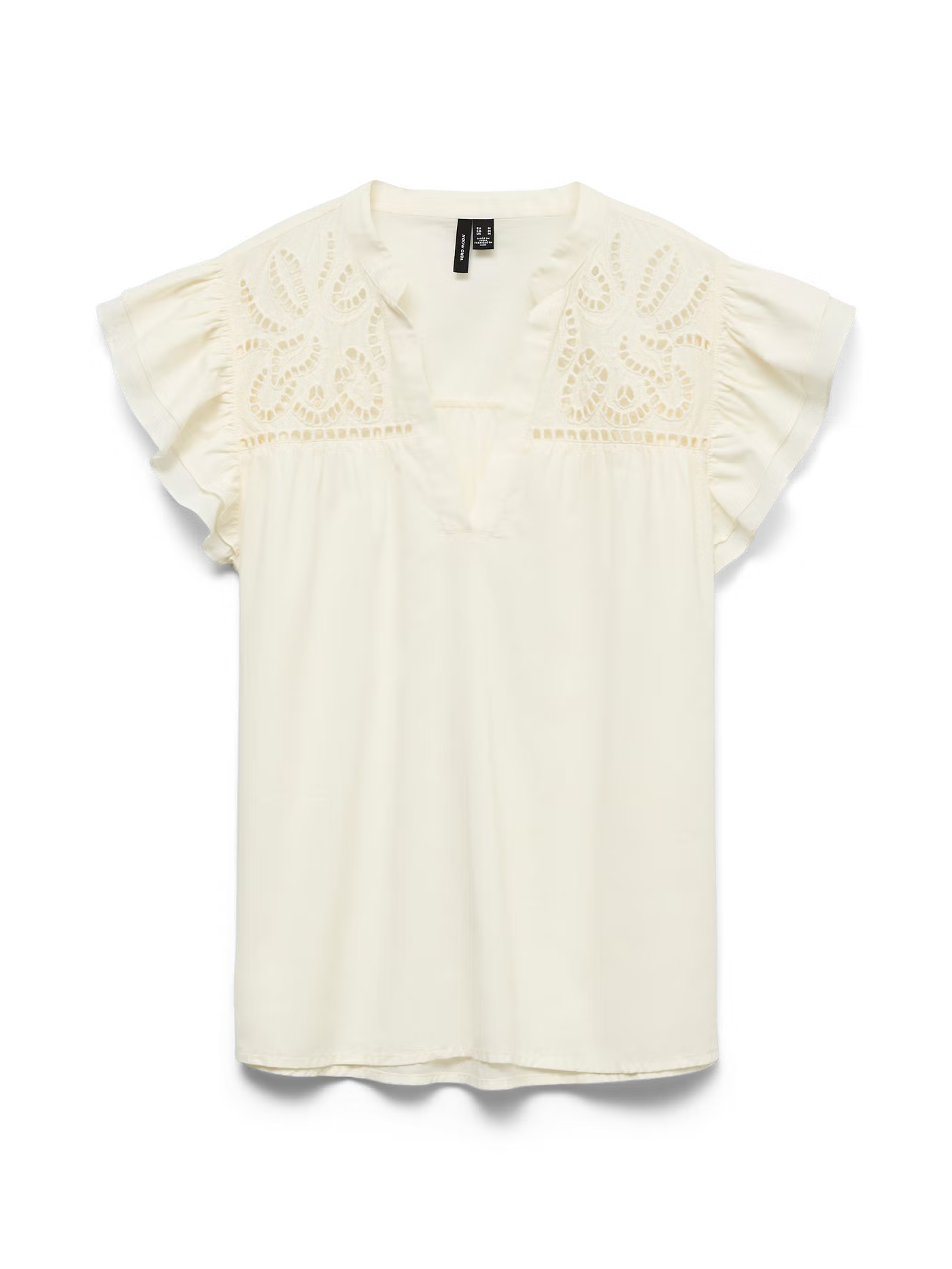 VMLINE V-Neck Top on ilmava ja monikäyttöinen toppi, joka yhdistää rennon istuvuuden ja naiselliset yksityiskohdat. V-pääntie ja kevyesti frillaiset hihat. Toppi on helppo muokata oman tyylin mukaan.