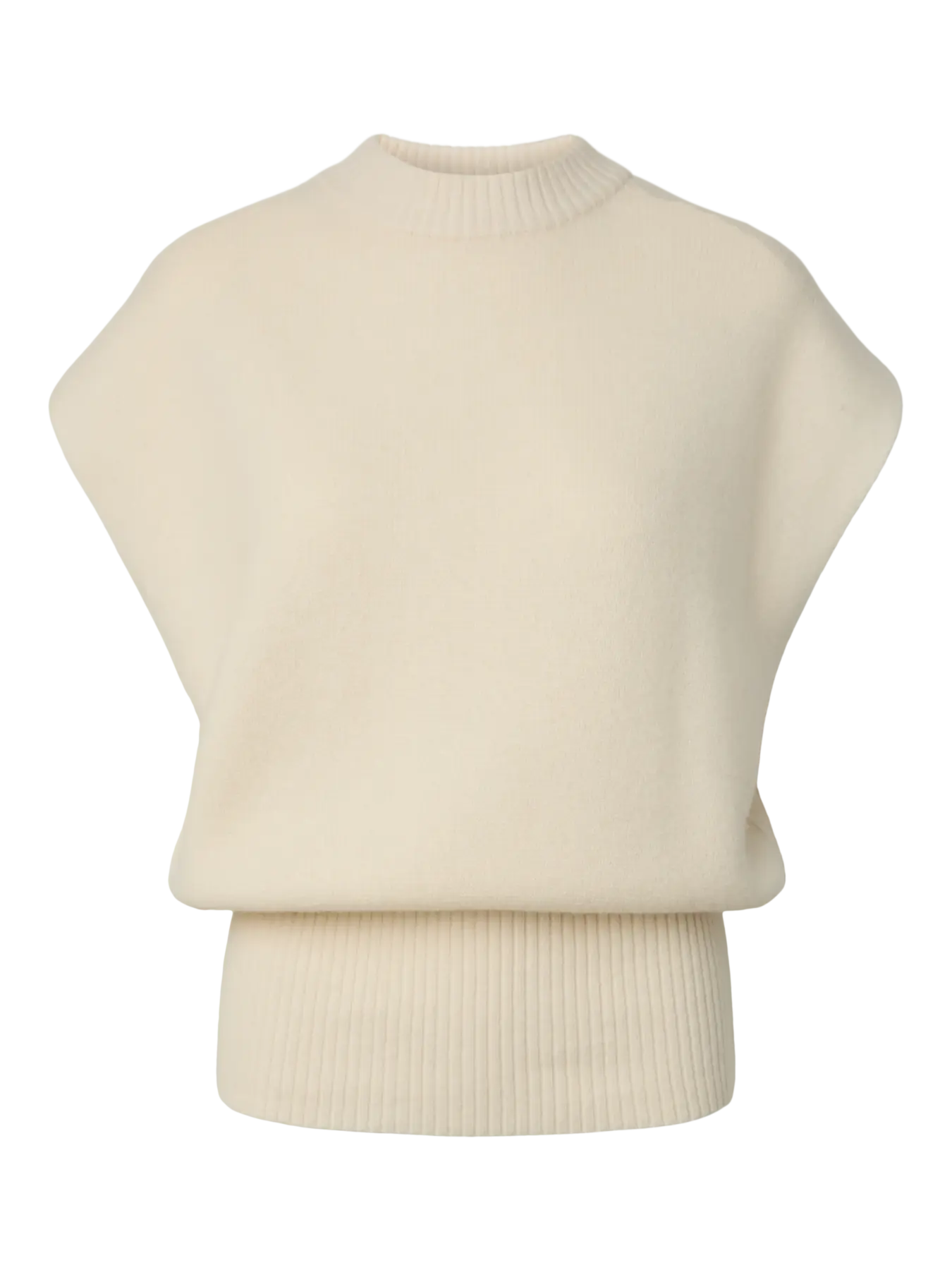 YASESLI Wool blend vest on ajaton villasekoiteneuleliivi pyöreällä pääntiellä. Hihaton malli sopii täydellisesti kerrospukeutumiseen ja arjen eri tyyleihin.