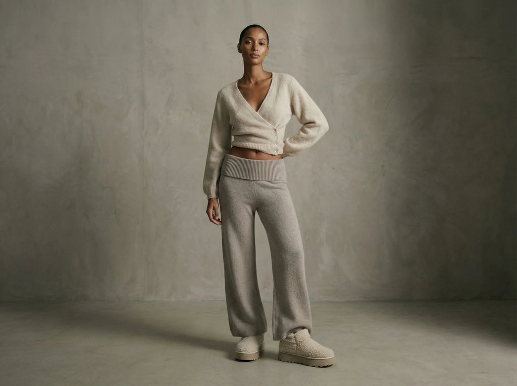 MARIYA Wrap Cardigan on pehmeä ja ylellinen neuletakki, joka on valmistettu laadukkaasta alpakkavillasekoitteesta. Materiaali on luonnostaan lämmin mutta kevyt ja hengittävä, joten neule tuntuu miellyttävältä käytössä eri vuodenaikoina.