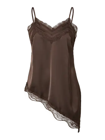 Kaunis toppi tuo kerrosta ja keveyttä kevään pukeutumiseen. Satiinipintainen kangas tuntuu sileältä ja laskeutuu kauniisti, luoden topille elegantin ja naisellisen ilmeen.